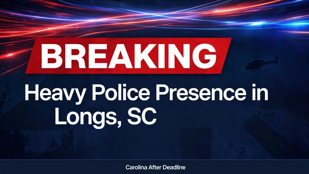 Heavy Police Presence in Longs, SC This&nbsp;Morning